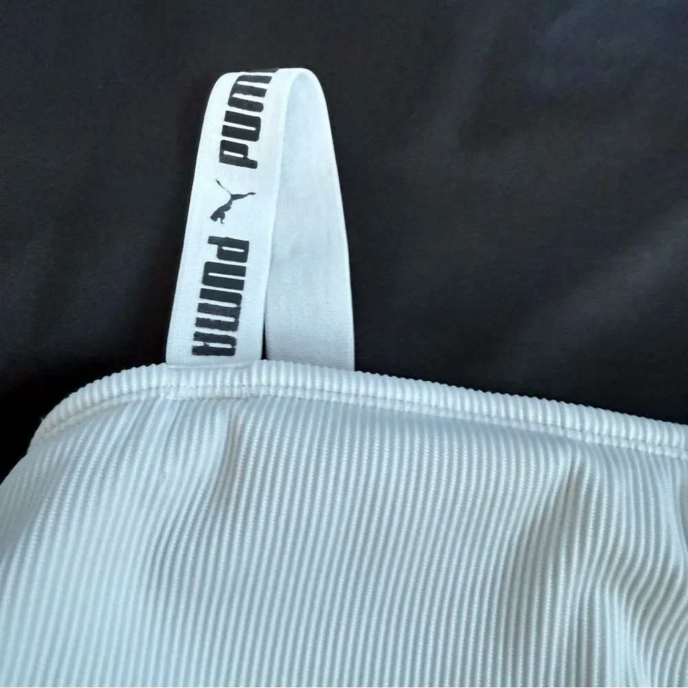 Puma Women's Swimsuit One Piece Off‎ White Size Large Ivory